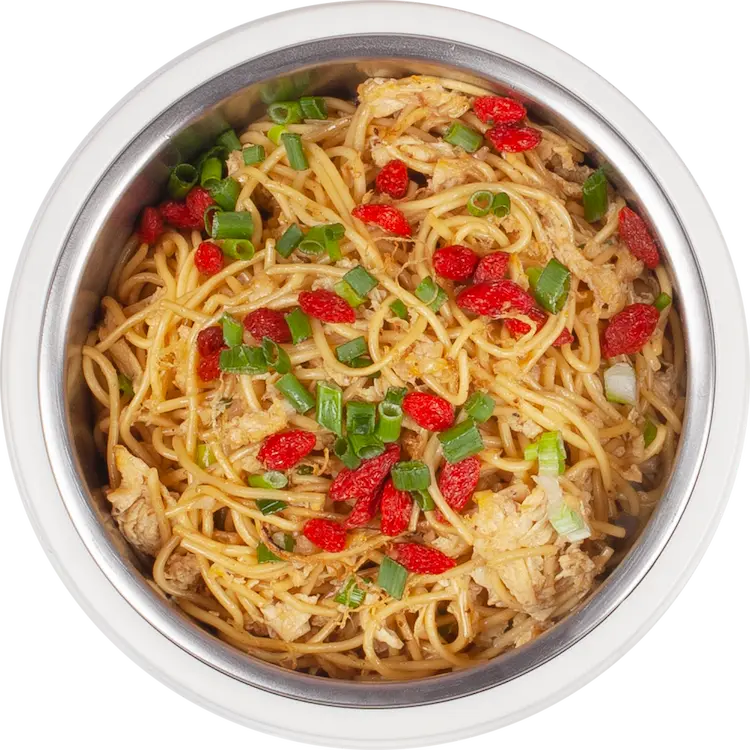 Wok Fried Huai Shan Noodle with Egg